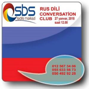 SBS Tedris Merkezi  sizi “Rus Dili Conversation Club”a dəvət edir!