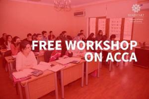 "FREE WORKSHOP ON ACCA" seminarı.