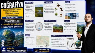 Coğrafiya Testləri — Bataqlıqlar, Qida Zənciri, İqlim, Rütubətlilik, Tektonik Proseslər, Çaylar