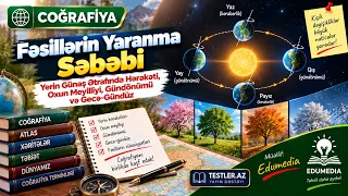 Fəsillərin Yaranma Səbəbi — Yerin Günəş Ətrafında Hərəkəti, Oxun Meyilliyi, Gündönümü və Gecə-Gündüz