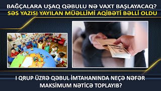 Bağçalara uşaq qəbulu nə vaxt başlayacaq? Bdu səs yazisi yayilan müəllimi aqibəti bəlli oldu.