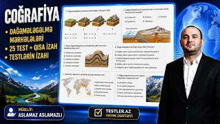 Dağəmələgəlmə Mərhələləri | 25 Test + Qısa İzah | Coğrafiya Hazırlığı (2022)