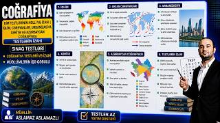DİM Testlərinin Həlli və İzahı | İqlim, Cərəyanlar, Urbanizasiya, Xəritə və Azərbaycan Coğrafiyası
