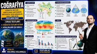 Coğrafiya Testləri — Xəritə Sxemi, Kartoqrafik Proyeksiya, İqlim Qurşaqları, Əhali, Təbii Artım