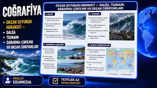 Okean Suyunun Hərəkəti — Dalğa, Tsunami, Qabarma-Çəkilmə və Okean Cərəyanları. Coğrafiya #coğrafiya
